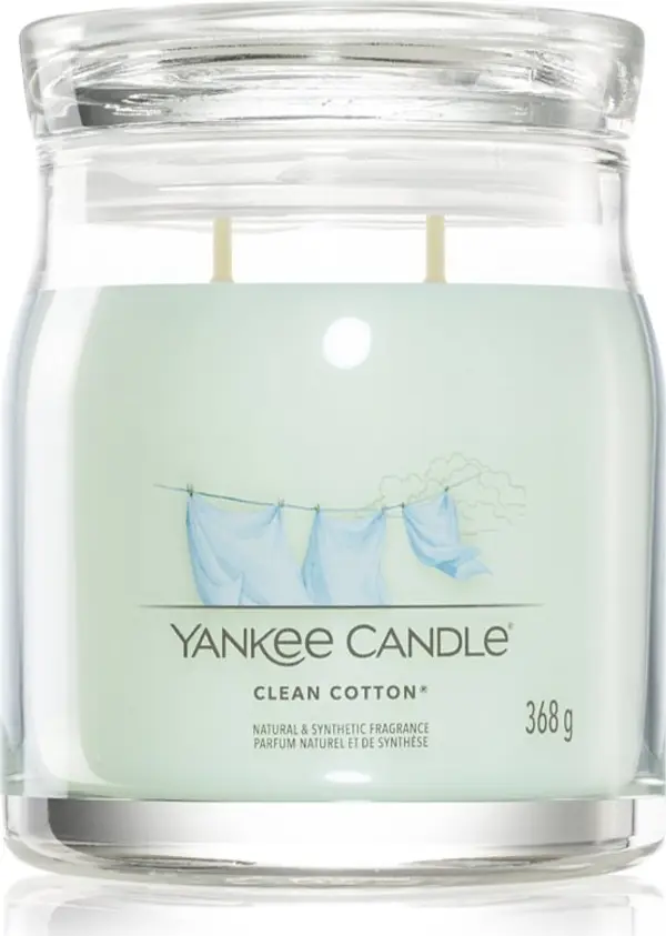 Yankee Candle Yankee Candle Clean Cotton ароматна свещ Signature 368 гр.