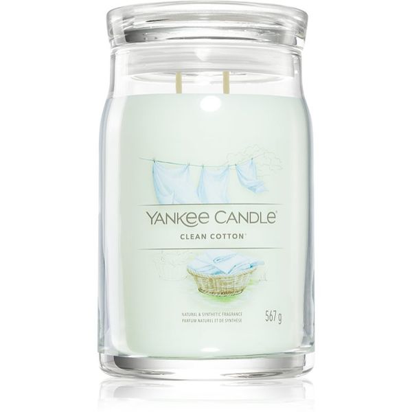 Yankee Candle Yankee Candle Clean Cotton ароматна свещ Signature 567 гр.