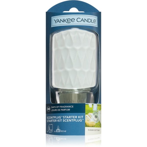 Yankee Candle Yankee Candle Clean Cotton електрически дифузер + резервен пълнител 1 бр.