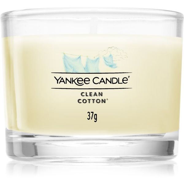 Yankee Candle Yankee Candle Clean Cotton вотивна свещ glass 37 гр.
