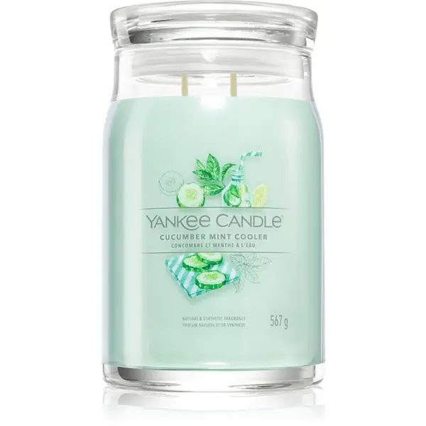 Yankee Candle Yankee Candle Cucumber Mint Cooler ароматна свещ Signature 567 гр.