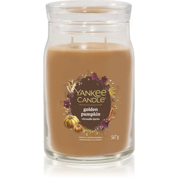 Yankee Candle Yankee Candle Golden Pumpkin ароматна свещ Signature 567 гр.