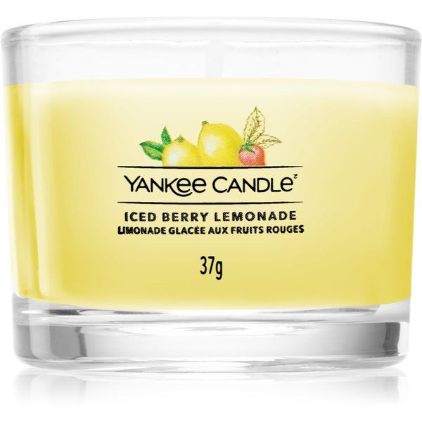 Yankee Candle Yankee Candle Iced Berry Lemonade вотивна свещ glass 37 гр.