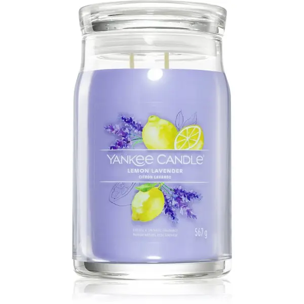 Yankee Candle Yankee Candle Lemon Lavender ароматна свещ Signature 567 гр.