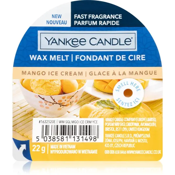 Yankee Candle Yankee Candle Mango Ice Cream восък за арома-лампа 22 гр.