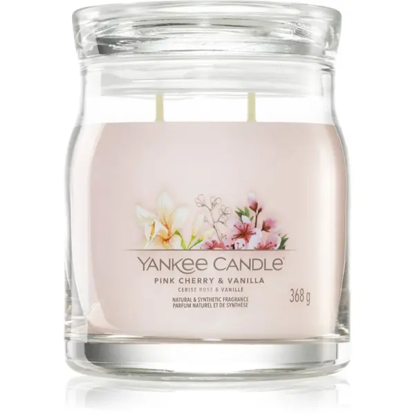 Yankee Candle Yankee Candle Pink Cherry & Vanilla ароматна свещ Signature 368 гр.