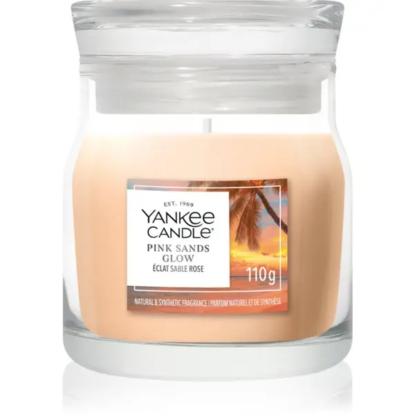 Yankee Candle Yankee Candle Pink Sands Glow ароматна свещ Signature 110 гр.