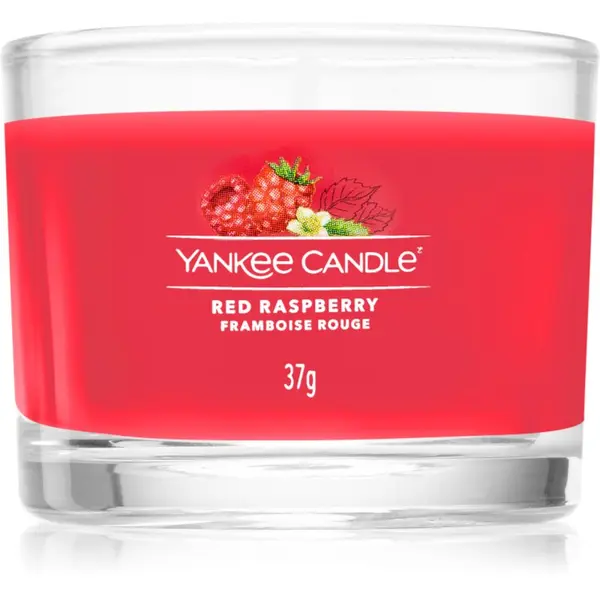 Yankee Candle Yankee Candle Red Raspberry вотивна свещ glass 37 гр.