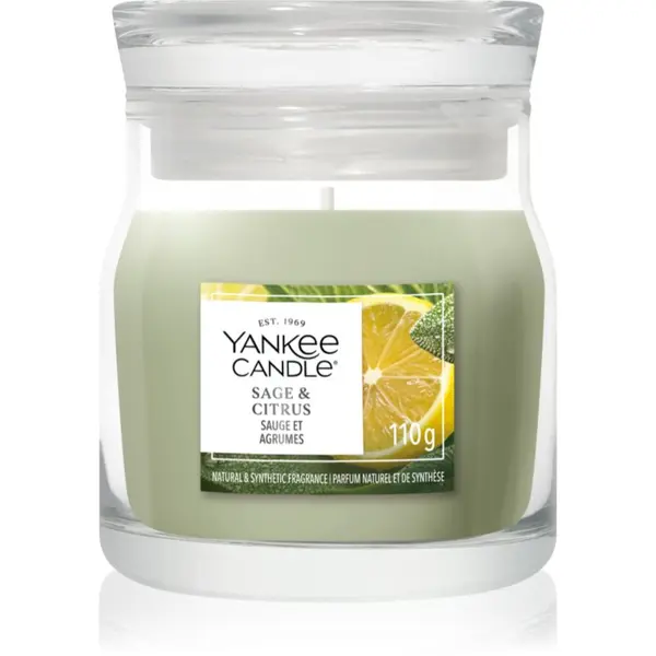 Yankee Candle Yankee Candle Sage & Citrus ароматна свещ Signature 110 гр.
