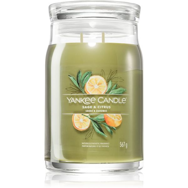 Yankee Candle Yankee Candle Sage & Citrus ароматна свещ Signature 567 гр.