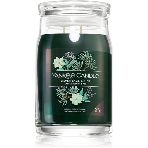 Yankee Candle Yankee Candle Silver Sage & Pine ароматна свещ Signature 567 гр.