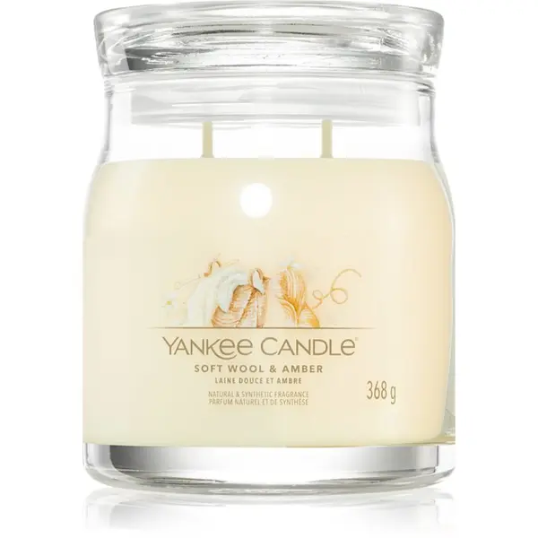 Yankee Candle Yankee Candle Soft Wool & Amber ароматна свещ 368 гр.