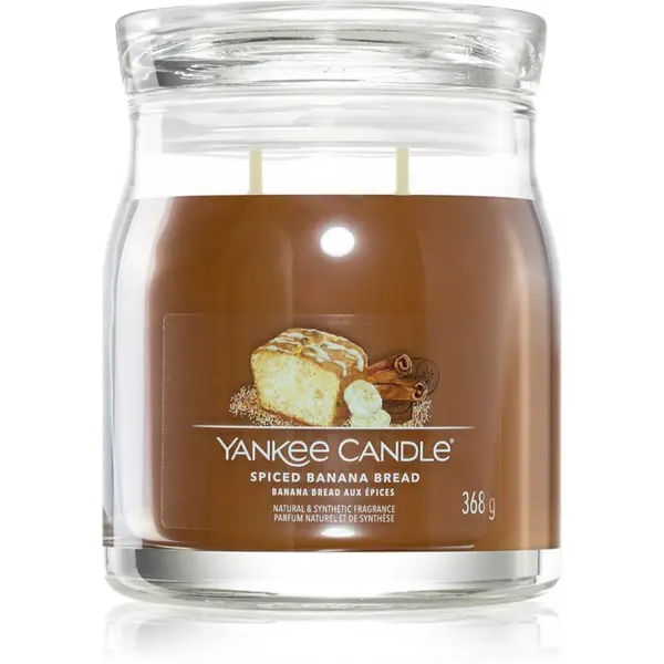 Yankee Candle Yankee Candle Spiced Banana Bread ароматна свещ Signature 368 гр.