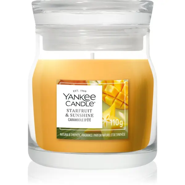 Yankee Candle Yankee Candle Starfruit & Sunshine ароматна свещ Signature 110 гр.