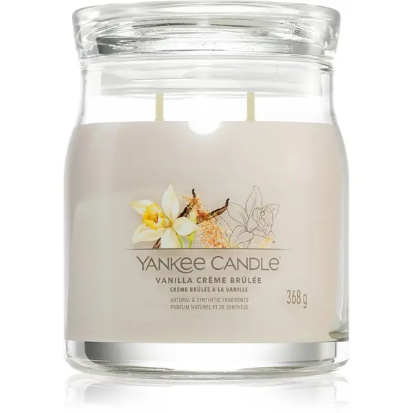 Yankee Candle Yankee Candle Vanilla Crème Brûlée ароматна свещ 368 гр.