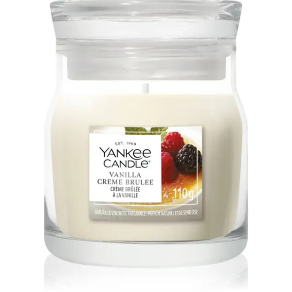 Yankee Candle Yankee Candle Vanilla Crème Brûlée ароматна свещ Signature 110 гр.