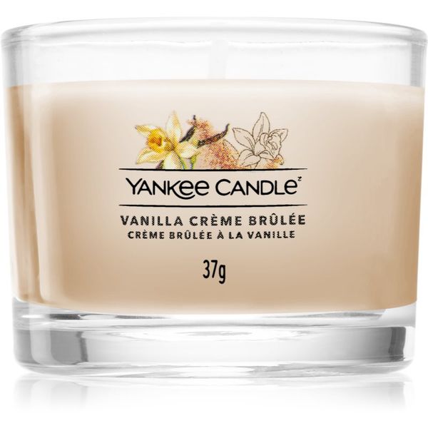 Yankee Candle Yankee Candle Vanilla Crème Brûlée вотивна свещ glass 37 гр.