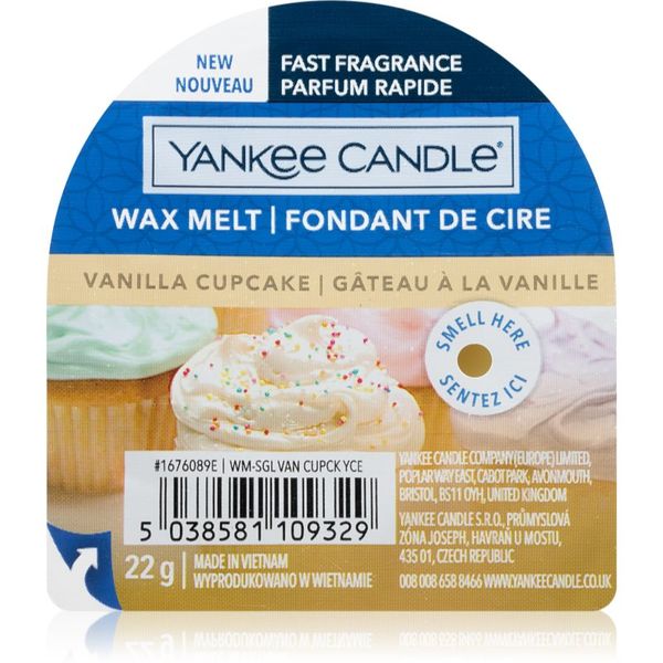Yankee Candle Yankee Candle Vanilla Cupcake восък за арома-лампа 22 гр.