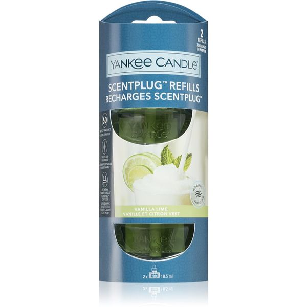 Yankee Candle Yankee Candle Vanilla Lime Refill пълнител за електрически дифузер 2x18,5 мл.