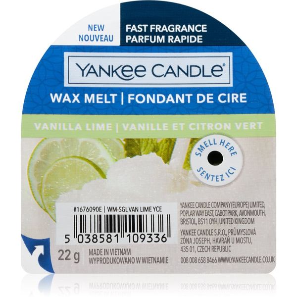 Yankee Candle Yankee Candle Vanilla Lime восък за арома-лампа 22 гр.