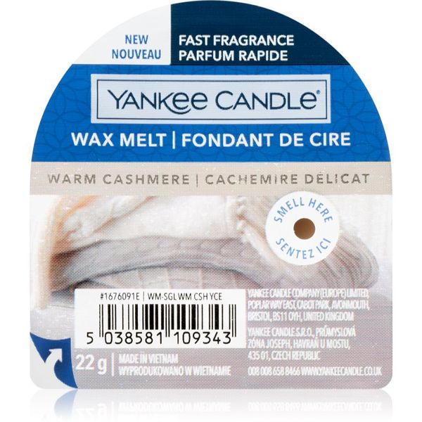 Yankee Candle Yankee Candle Warm Cashmere восък за арома-лампа 22 гр.