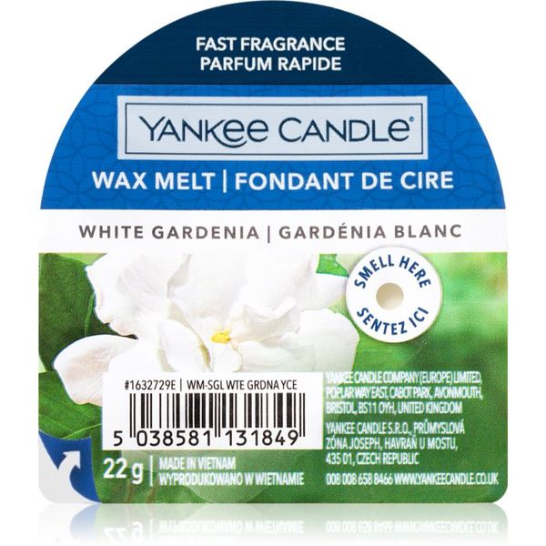 Yankee Candle Yankee Candle White Gardenia восък за арома-лампа 22 гр.