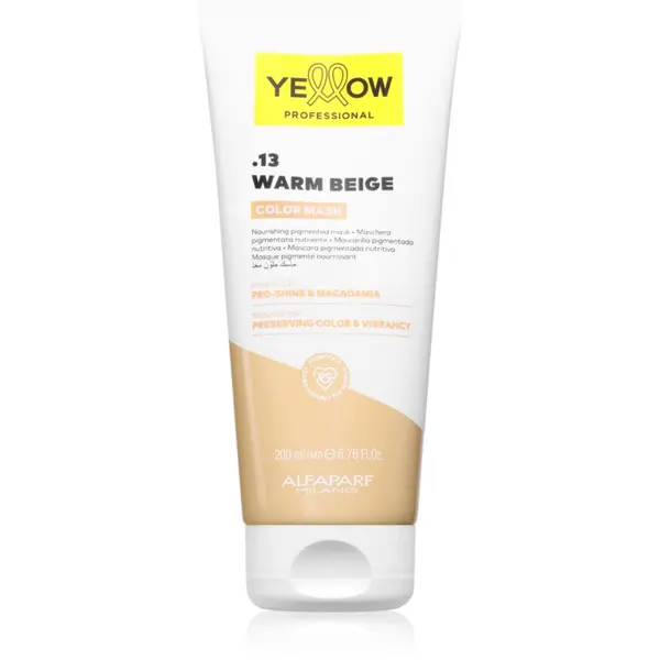 Yellow Professional Yellow Professional Color Mask Възстановяваща цветна маска цвят .13 Warm Beige 200 мл.
