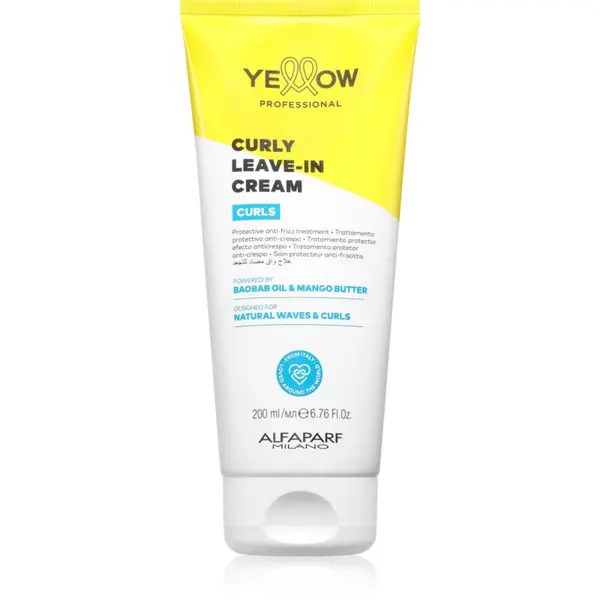 Yellow Professional Yellow Professional Curls Curly Leave-in Cream крем без отмиване за чуплива и къдрава коса 200 мл.
