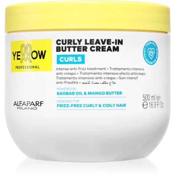 Yellow Professional Yellow Professional Curls Curly Leave-in Cream крем без отмиване за къдрава коса 500 мл.