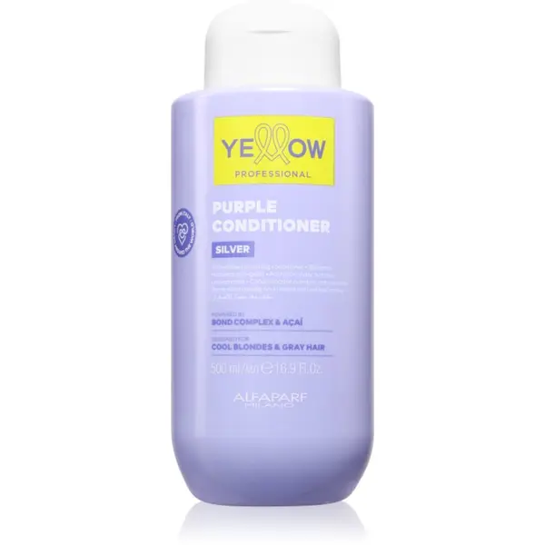 Yellow Professional Yellow Professional Silver Purple Conditioner подхранващ балсам неутрализиращ жълтеникавите оттенъци 500 мл.