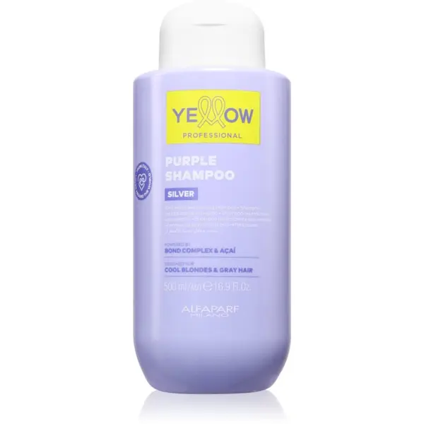 Yellow Professional Yellow Professional Silver Purple Shampoo шампоан неутрализиращ жълтеникавите оттенъци 500 мл.