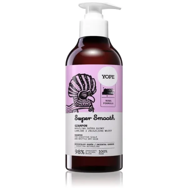 Yope Yope Daily Heroes Smooth Shampoo Oriental Garden подсилващ шампоан за увредена и крехка коса 300 мл.