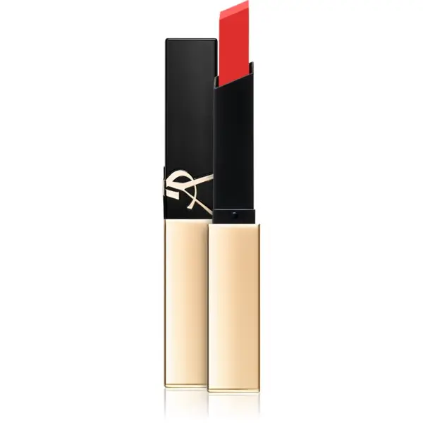 Yves Saint Laurent Yves Saint Laurent Rouge Pur Couture The Slim тънко матиращо червило с кожен ефект цвят 22 2.2 гр.
