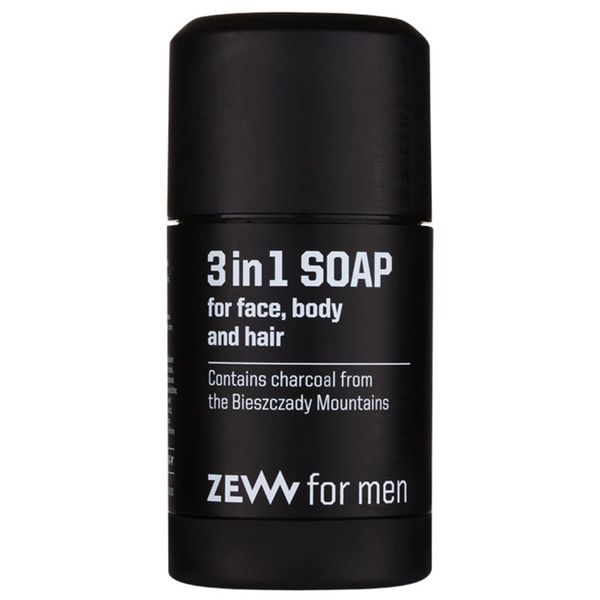 Zew For Men Zew For Men 3 in 1 Soap натурален твърд сапун за лице, тяло и коса 3 в 1 85 мл.