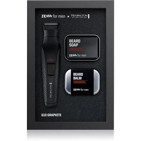 Zew For Men Zew For Men Remington G10 Graphite комплект за подстригване на брада и косми по тялото