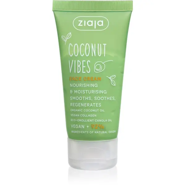 Ziaja Ziaja Coconut Vibes нощен крем за лице за регенериране на кожата 50 мл.
