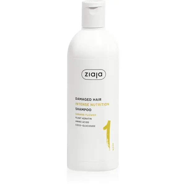 Ziaja Ziaja Plant Essentials Banana Flower подхранващ шампоан за увредена коса 400 мл.