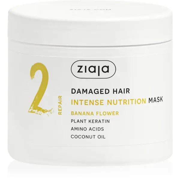 Ziaja Ziaja Plant Essentials Banana Flower подхранваща маска за коса за увредена коса 350 мл.