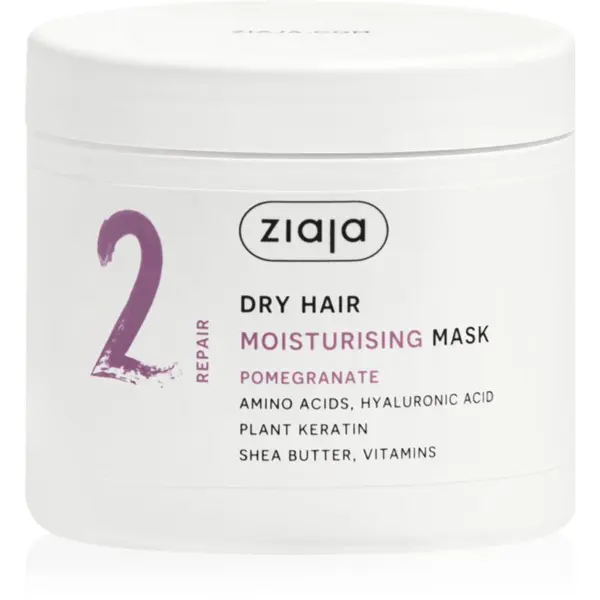 Ziaja Ziaja Plant Essentials Pomegranate хидратираща маска за коса за суха коса 350 мл.