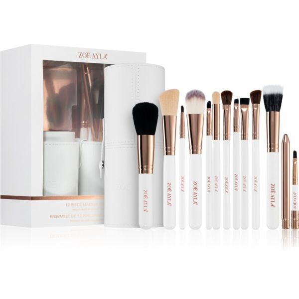 Zoë Ayla Zoë Ayla Makeup Brush Set 12 Piece комплкет четки с калъф