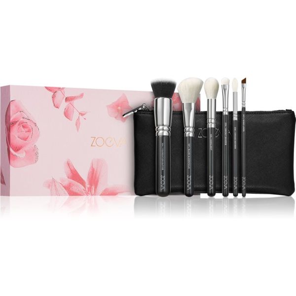 ZOEVA ZOEVA The Essential Brush Set Комплект четки с чантичка 6 бр.