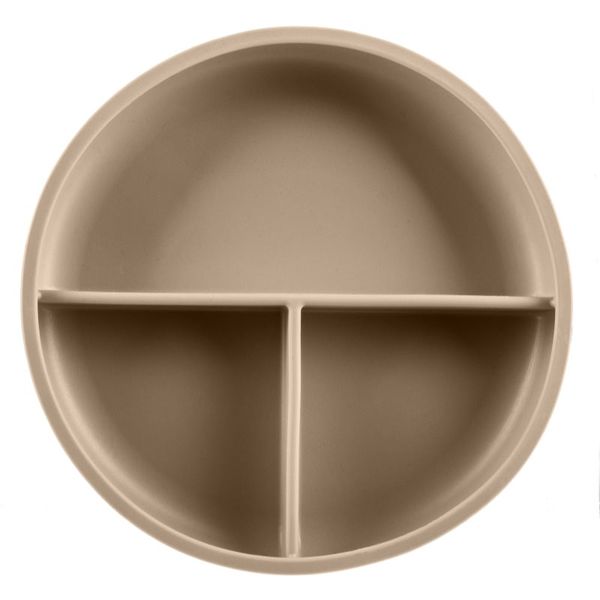 Zopa Zopa Silicone Divided Plate разделена чиния с вендуза Sand Beige 1 бр.