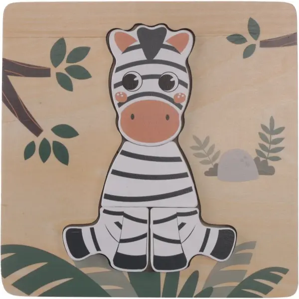 Zopa Zopa Wooden Puzzle Small пъзел от дърво Zebra 1 бр.