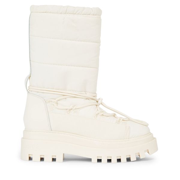 Calvin Klein Jeans Апрески Calvin Klein Jeans Flatform Snow Boot Nylon Wn YW0YW01146 Бял