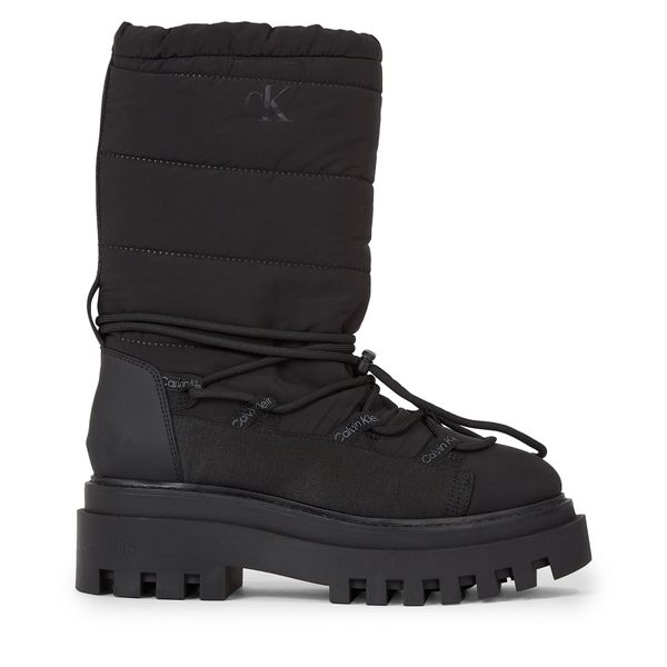 Calvin Klein Jeans Апрески Calvin Klein Jeans Flatform Snow Boot Nylon Wn YW0YW01146 Черен
