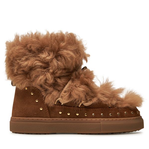 Inuikii Апрески Inuikii Long Curly 75202-051 Кафяв