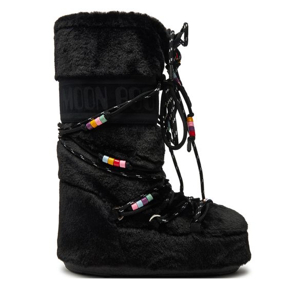 Moon Boot Апрески Moon Boot Icon Faux Fur BEADS80D1408990 Черен