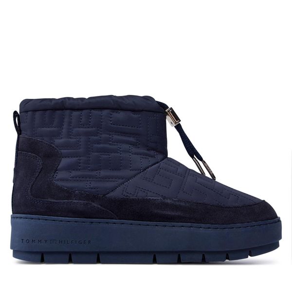 Tommy Hilfiger Апрески Tommy Hilfiger Tommy Monogram Snowboot FW0FW07637 Син