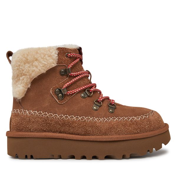 Ugg Апрески Ugg W Classic Alpine Lace Up 1158271 Кафяв