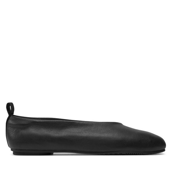 Calvin Klein Jeans Балеринки Calvin Klein Jeans Ballerina Leather YW0YW01803 Черен